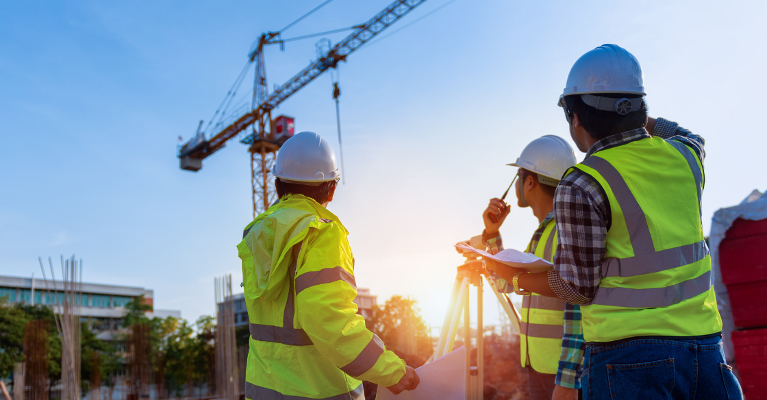 shows a general contractor working a commercial job